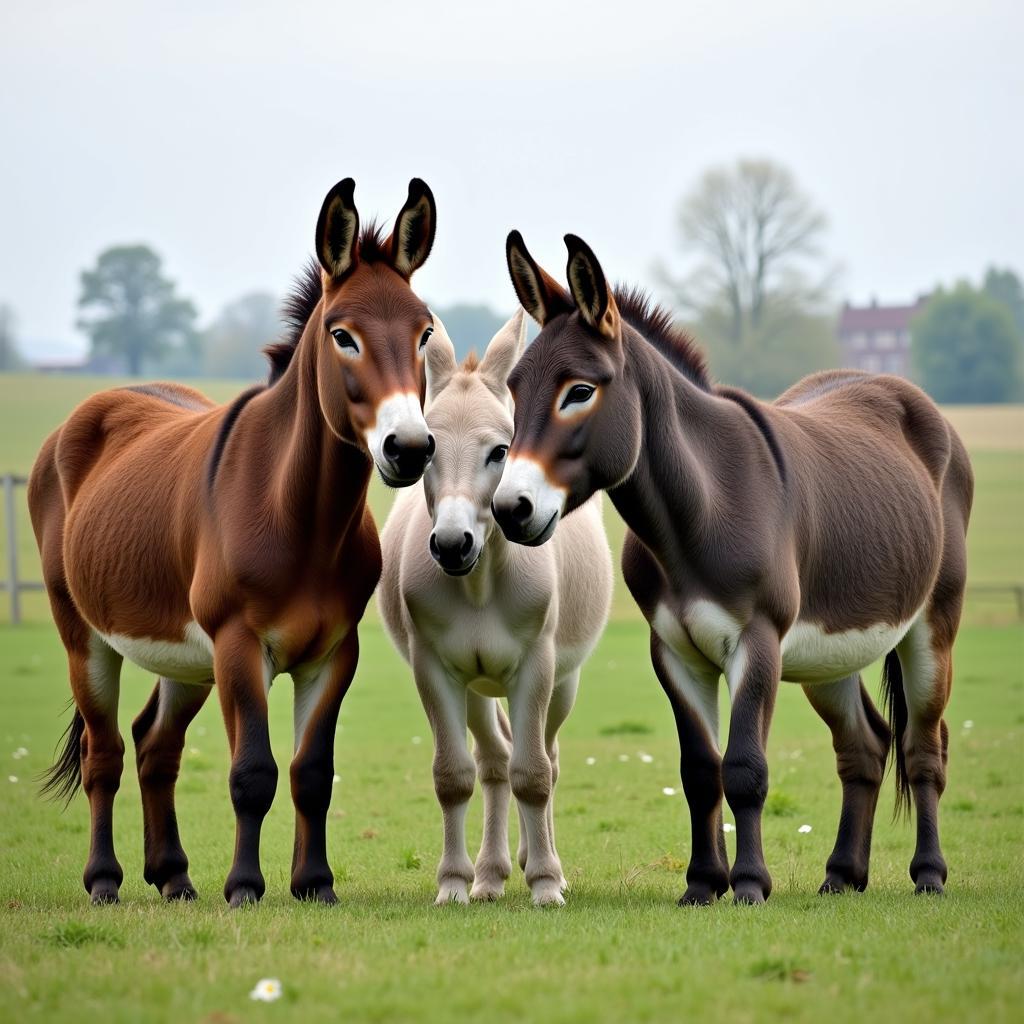 Ba con lừa - Three donkeys