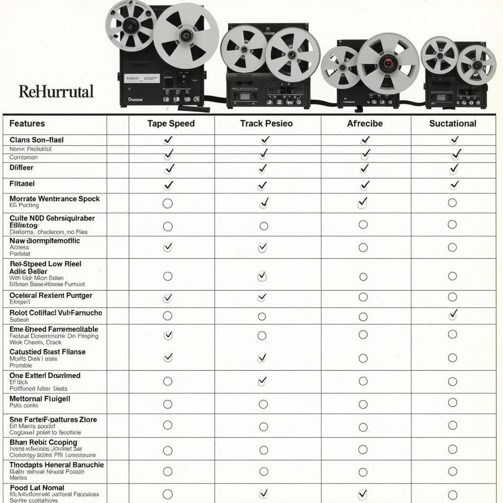Comparison of Different Bell & Howell Reel to Reel Models