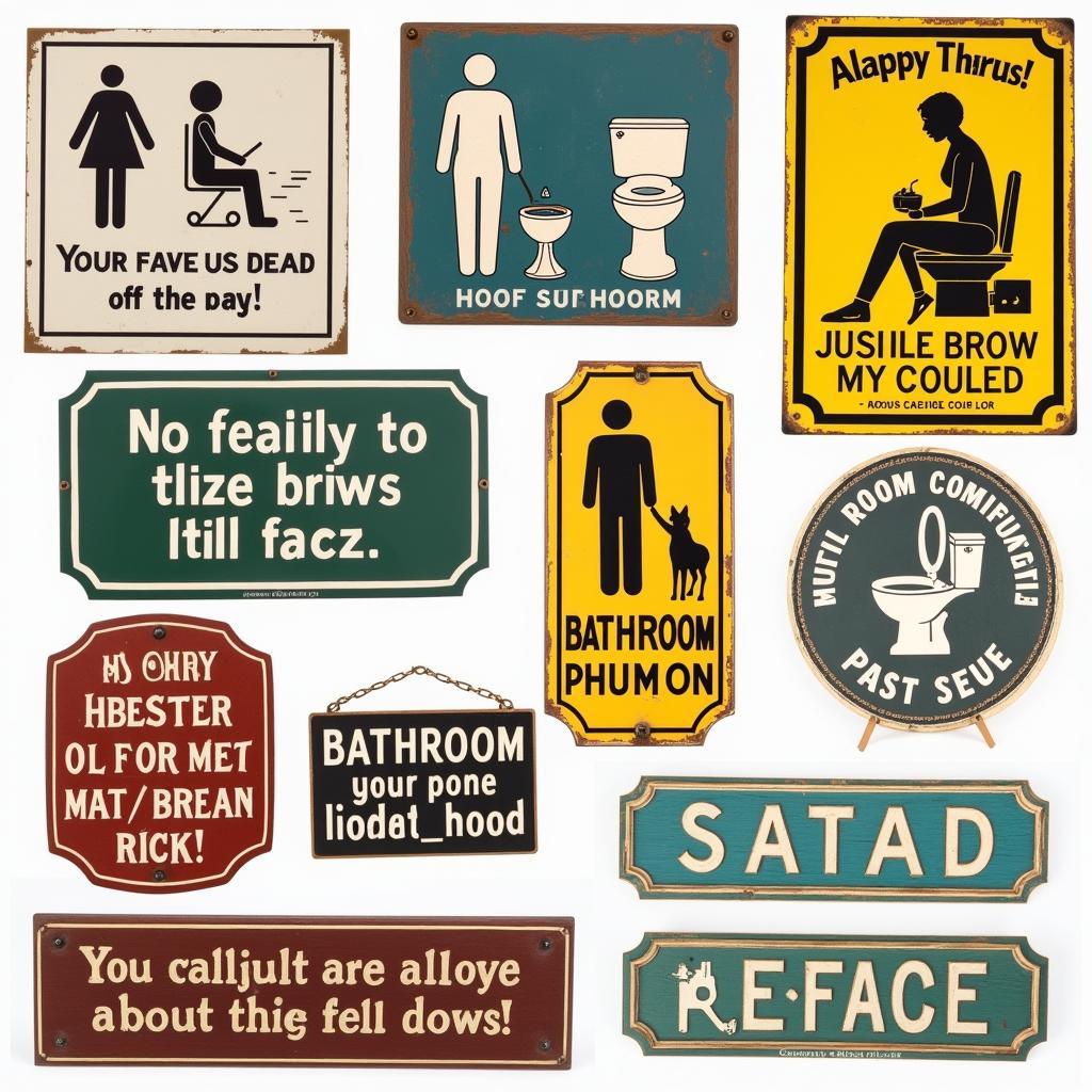 Funny Bathroom Signs