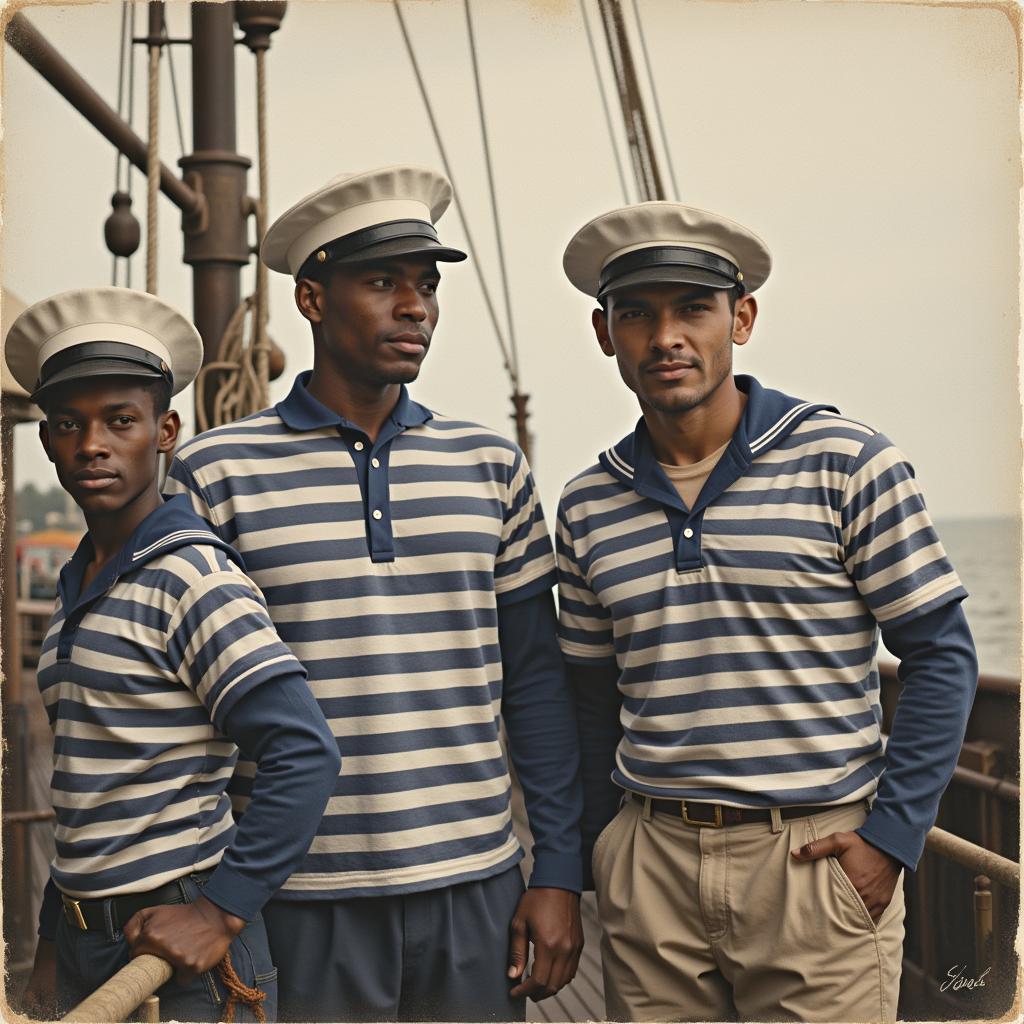 Breton Top Worn by French Navy Sailors