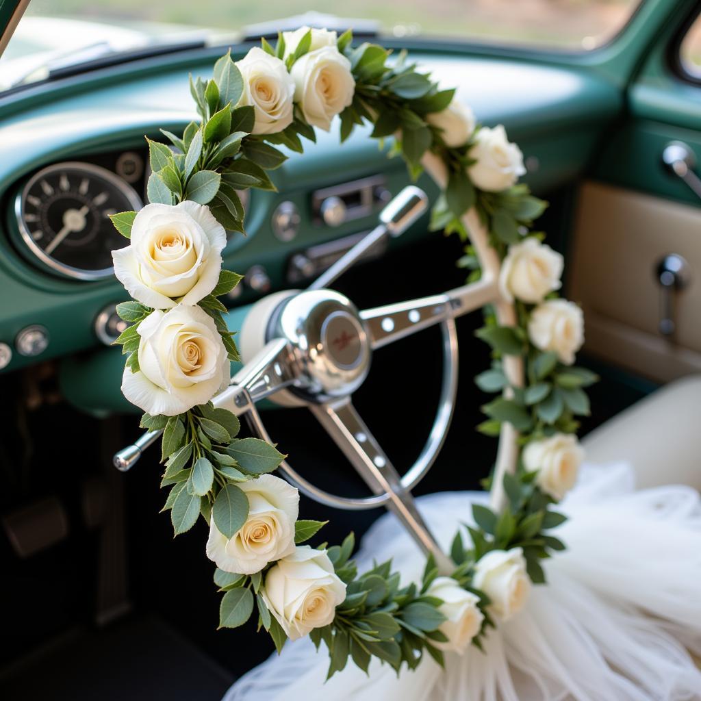 Bride Steering Wheel Decoration