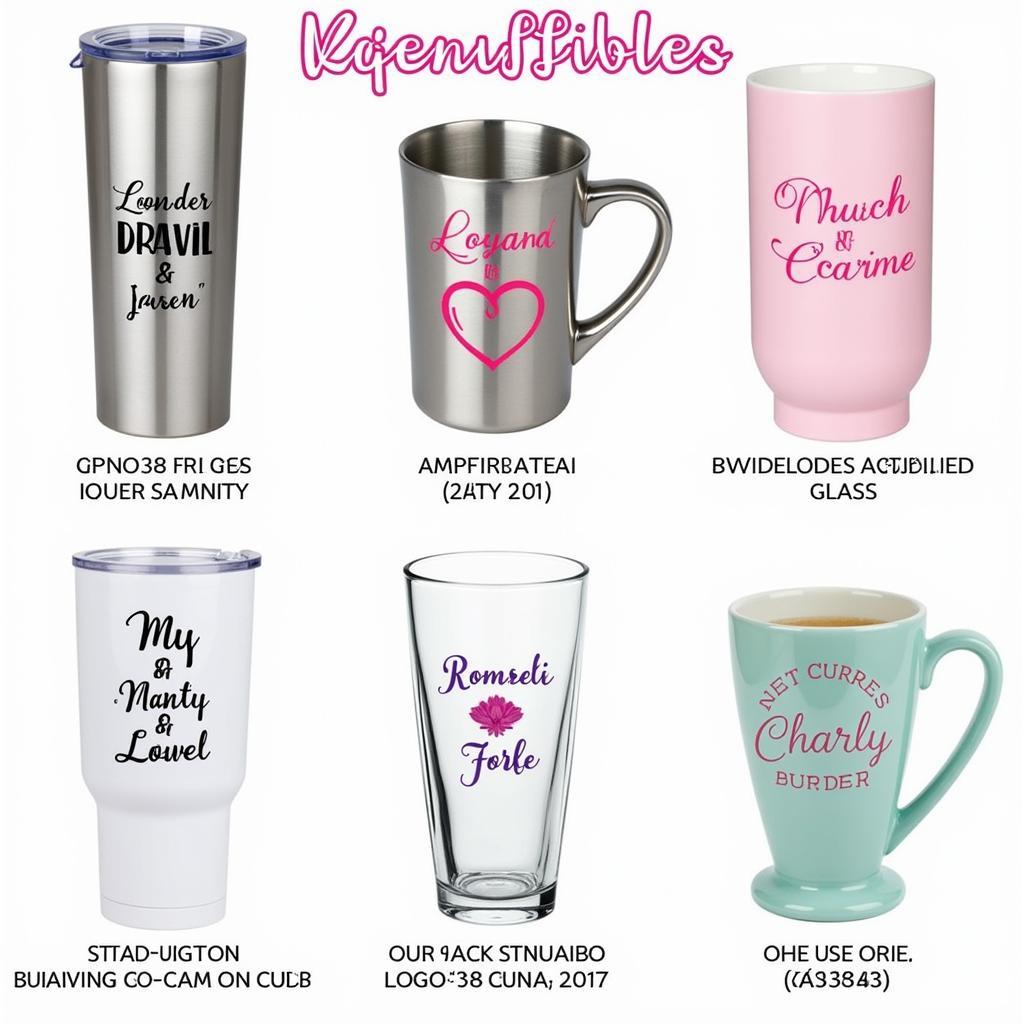 Diverse Bridesmaid Cup Personalization Choices