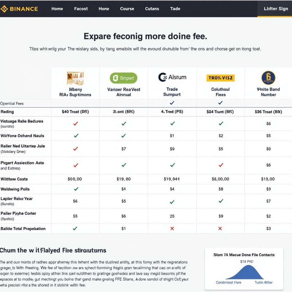 Các loại phí trên Binance