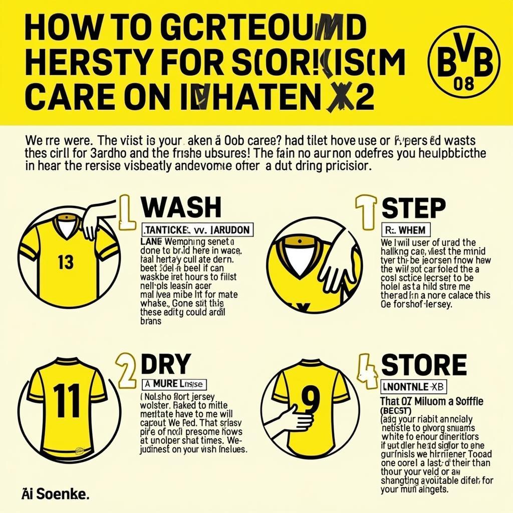 Cách bảo quản Sancho Dortmund jersey