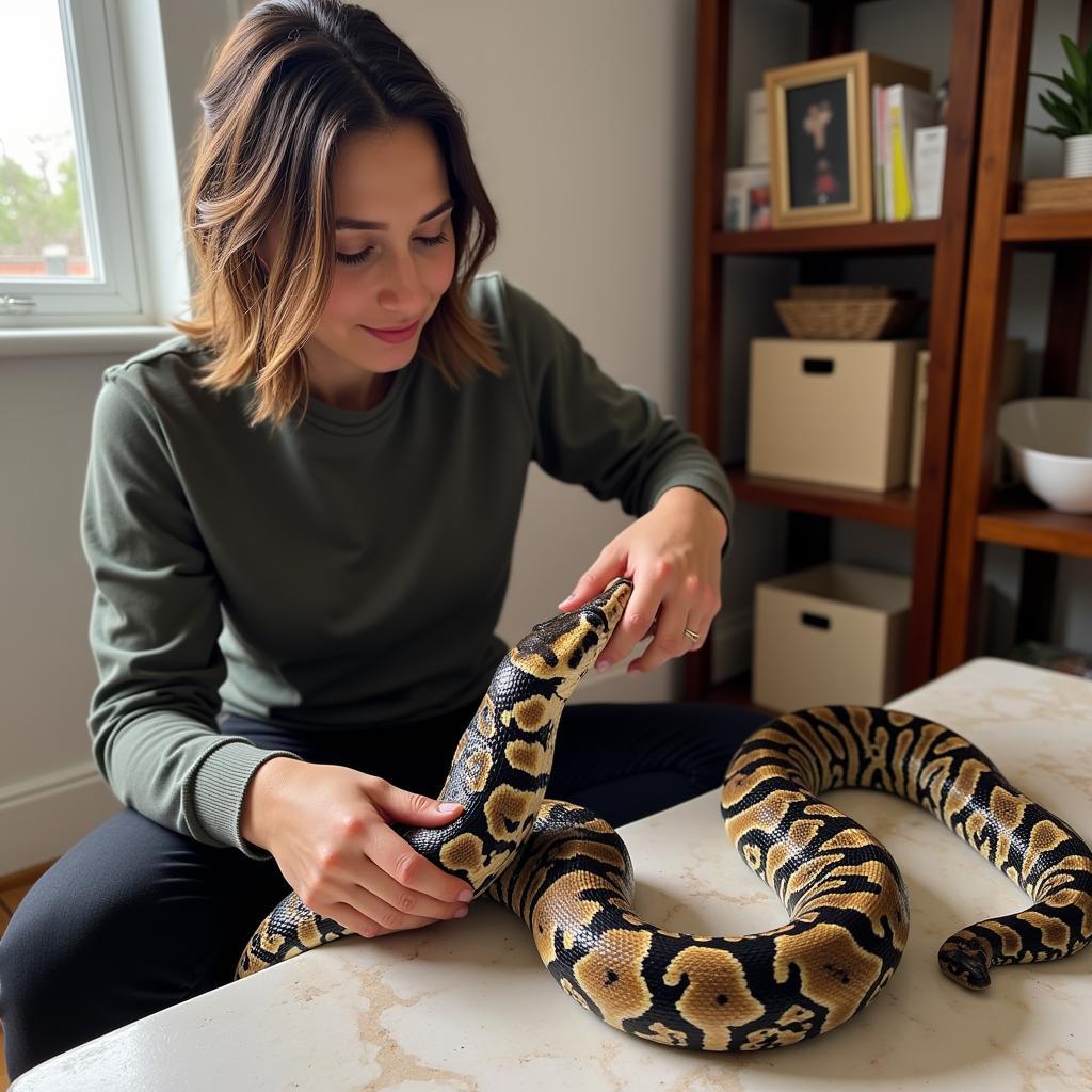 Long-term care for Burmese Python