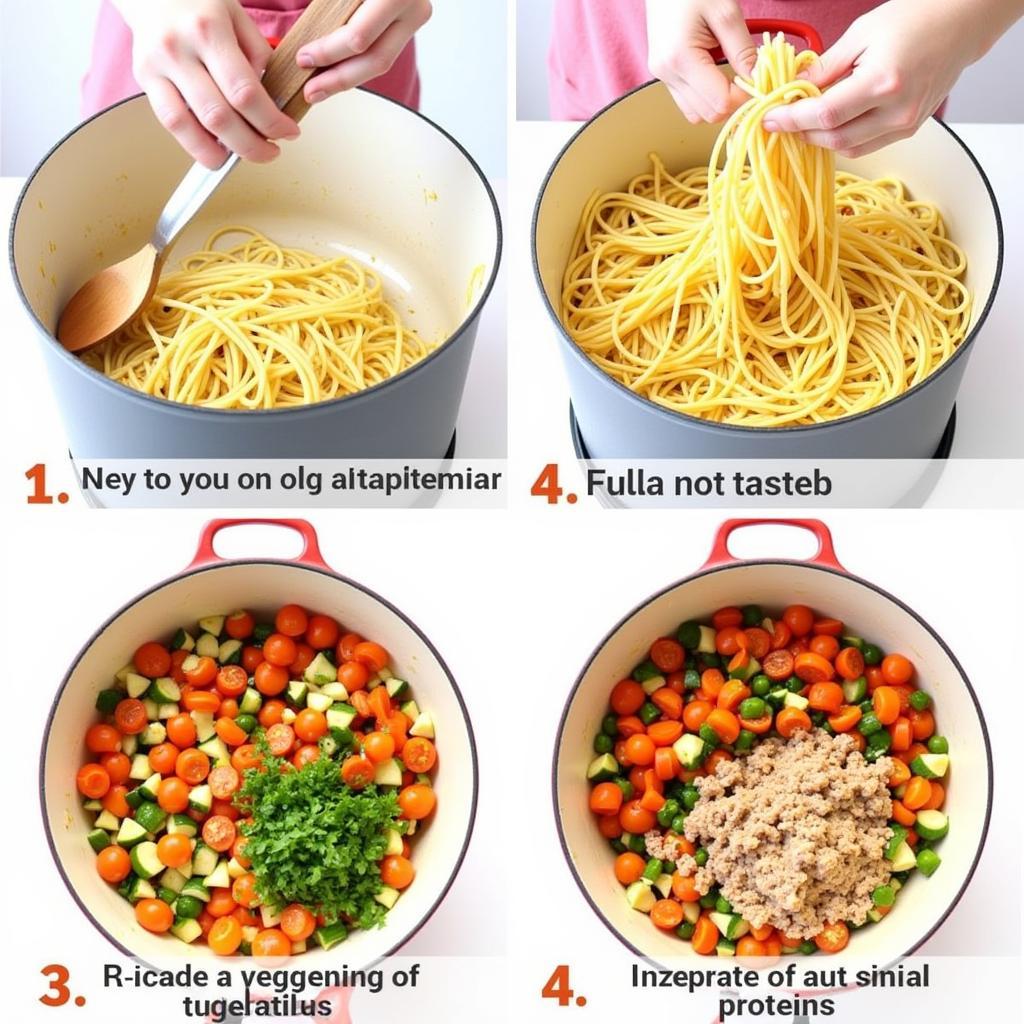 Chế biến Pasta Young chuẩn vị nhà hàng