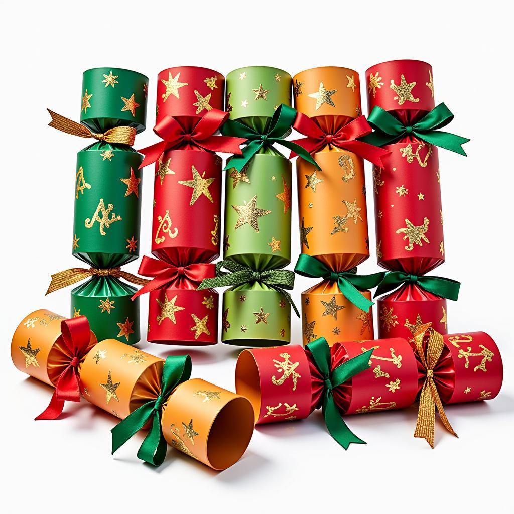 Christmas crackers with music playing festive tunes