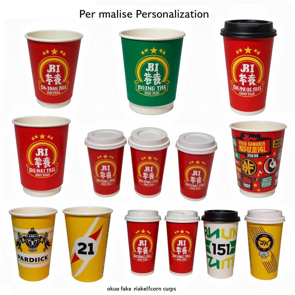 Customized Fake Coffee Cups for "Đội Bóng Đá" Fans