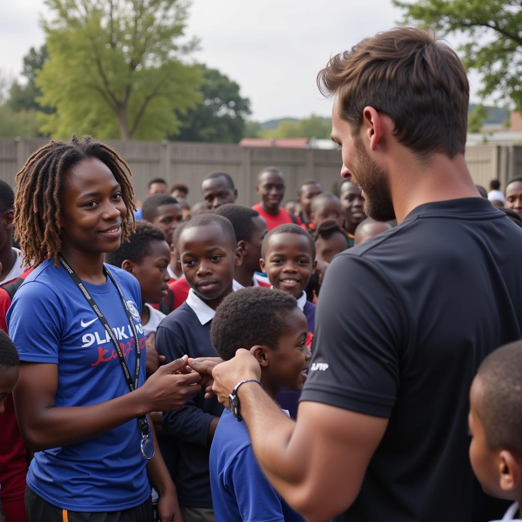 David Cameron Hicks participating in a community event