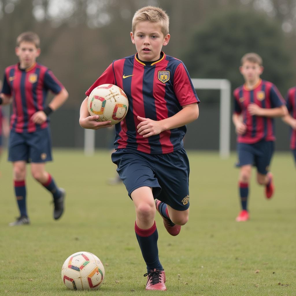 David Cameron Hicks in his youth football days