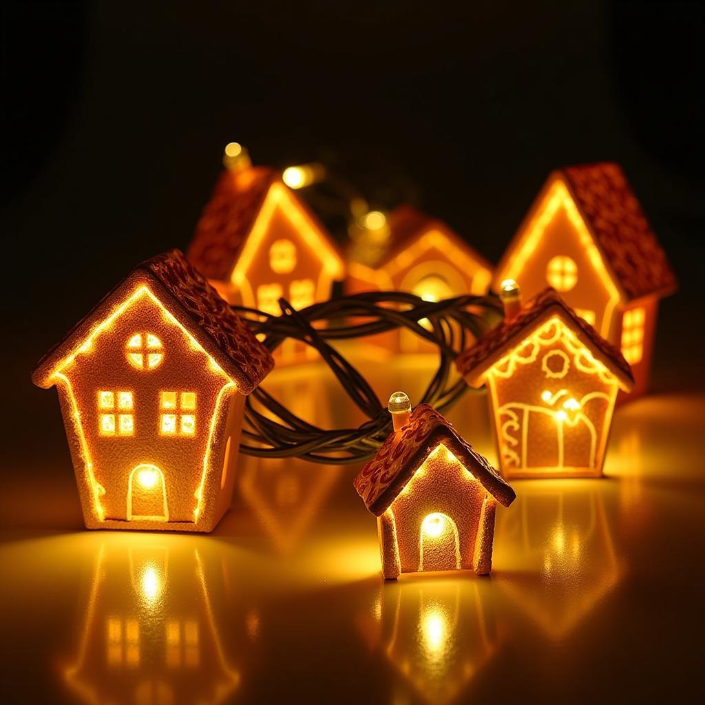 Gingerbread House LED Christmas Tree Lights