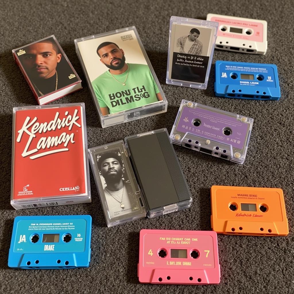 Người hâm mộ sưu tầm băng cassette Drake và Kendrick