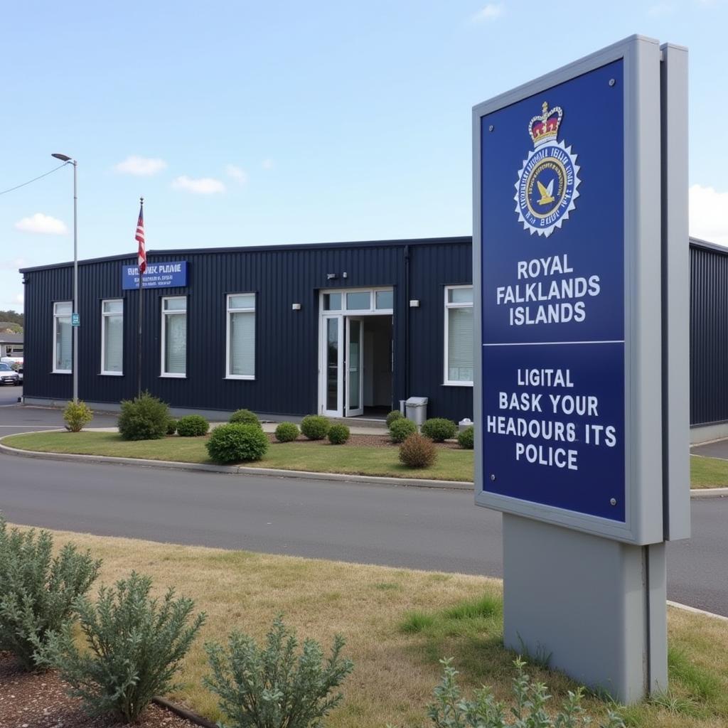 Falklands Police Station in Stanley