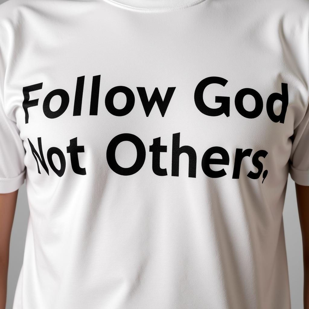 Thiết kế áo Follow God Not Others