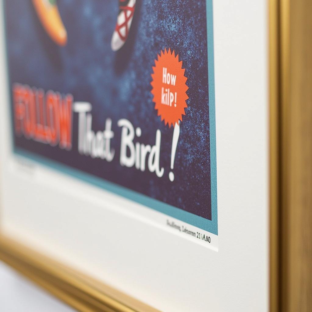 Framed Follow That Bird Poster