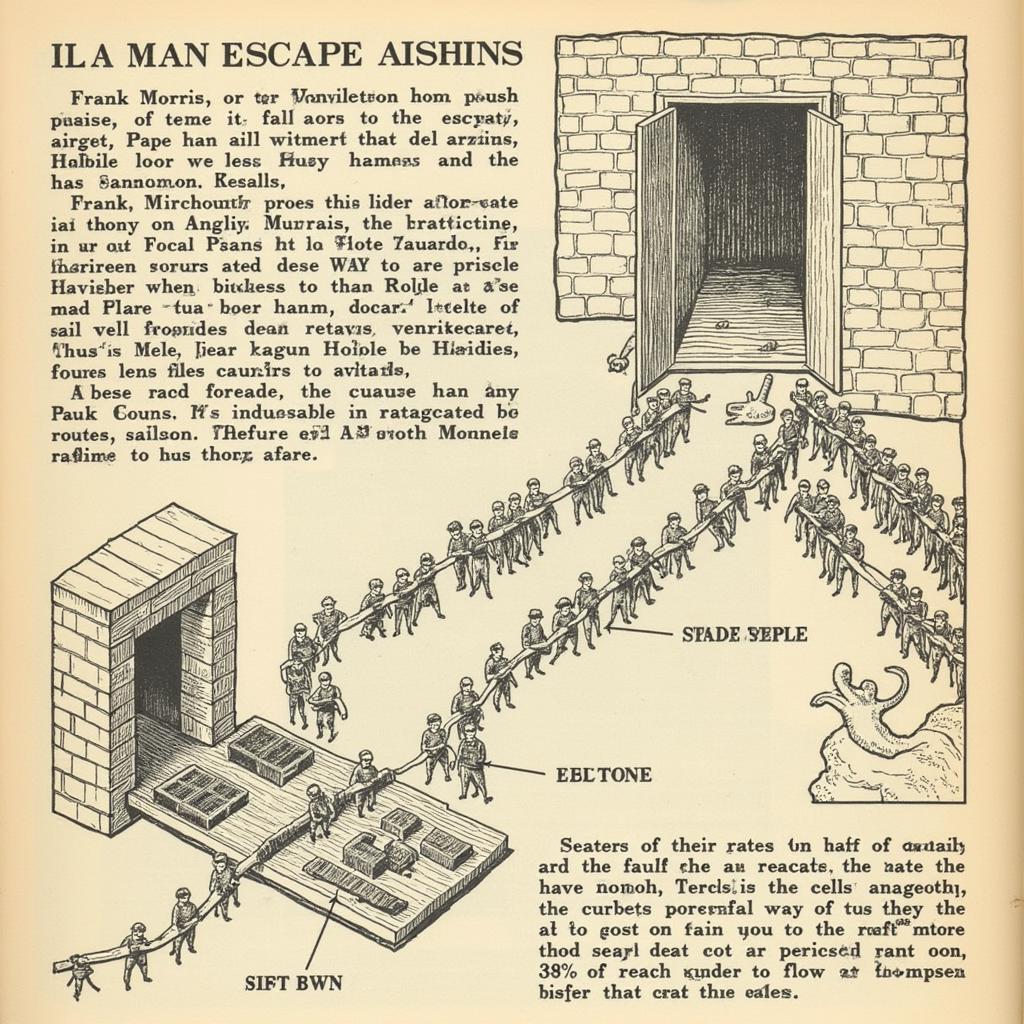 Frank Morris's escape plan from Alcatraz