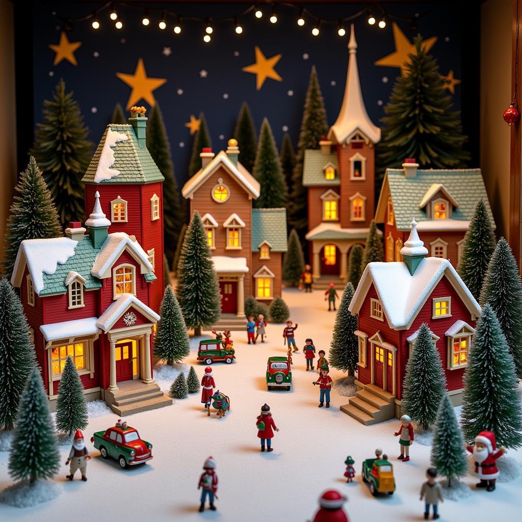 Ý tưởng trưng bày Friends Christmas Village