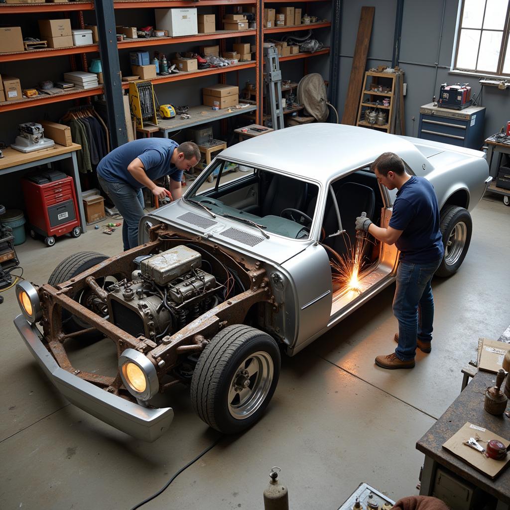 Giant Nickel Car Under Construction