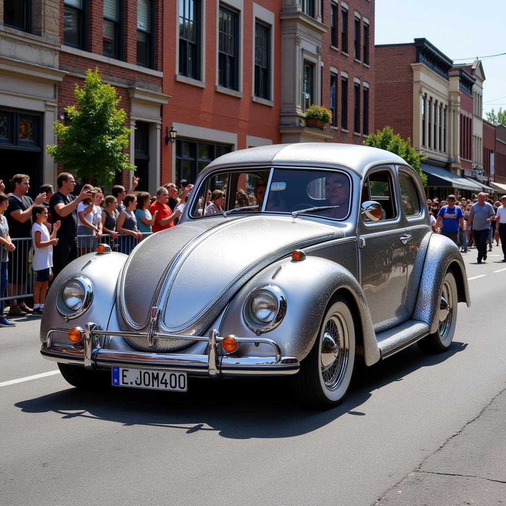 Giant Nickel Car in a Parade