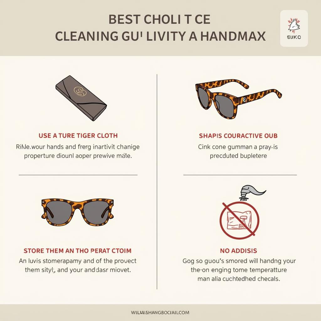 Gucci Tiger Sunglasses Care Tips