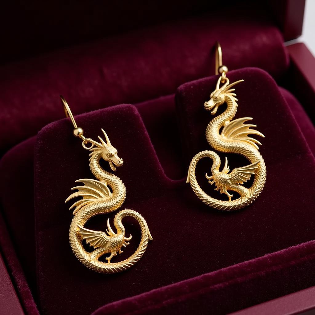 Syrax Dragon House of the Dragon Earrings