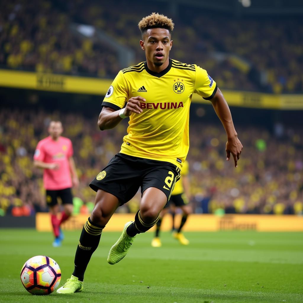 Jadon Sancho trong màu áo Dortmund