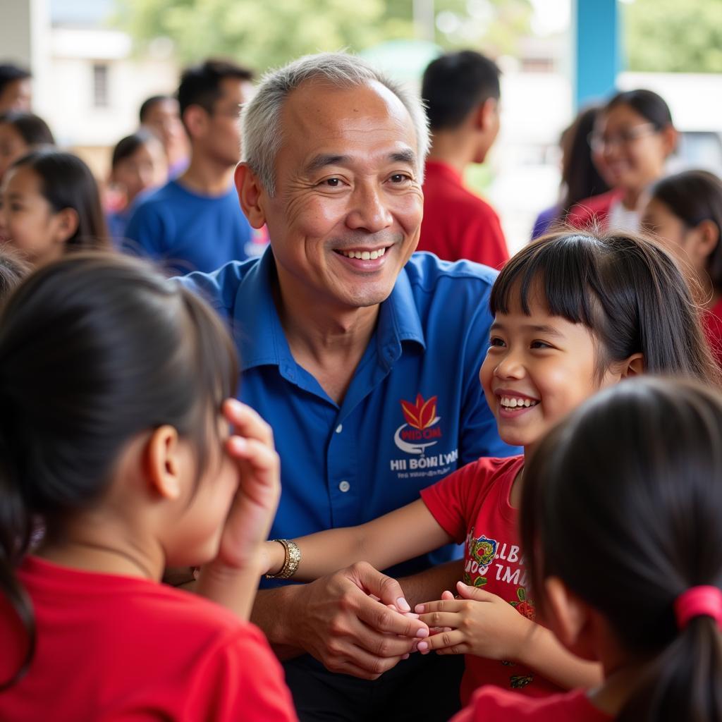 John Humes at a Community Outreach Event