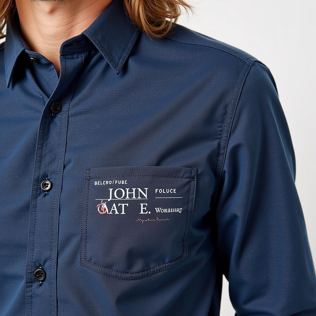 Áo John Mark Shirt với thiết kế hiện đại, trẻ trung.