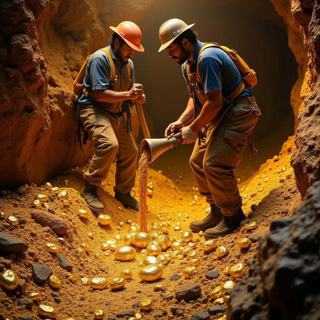 Gold Mining from Natural Sources