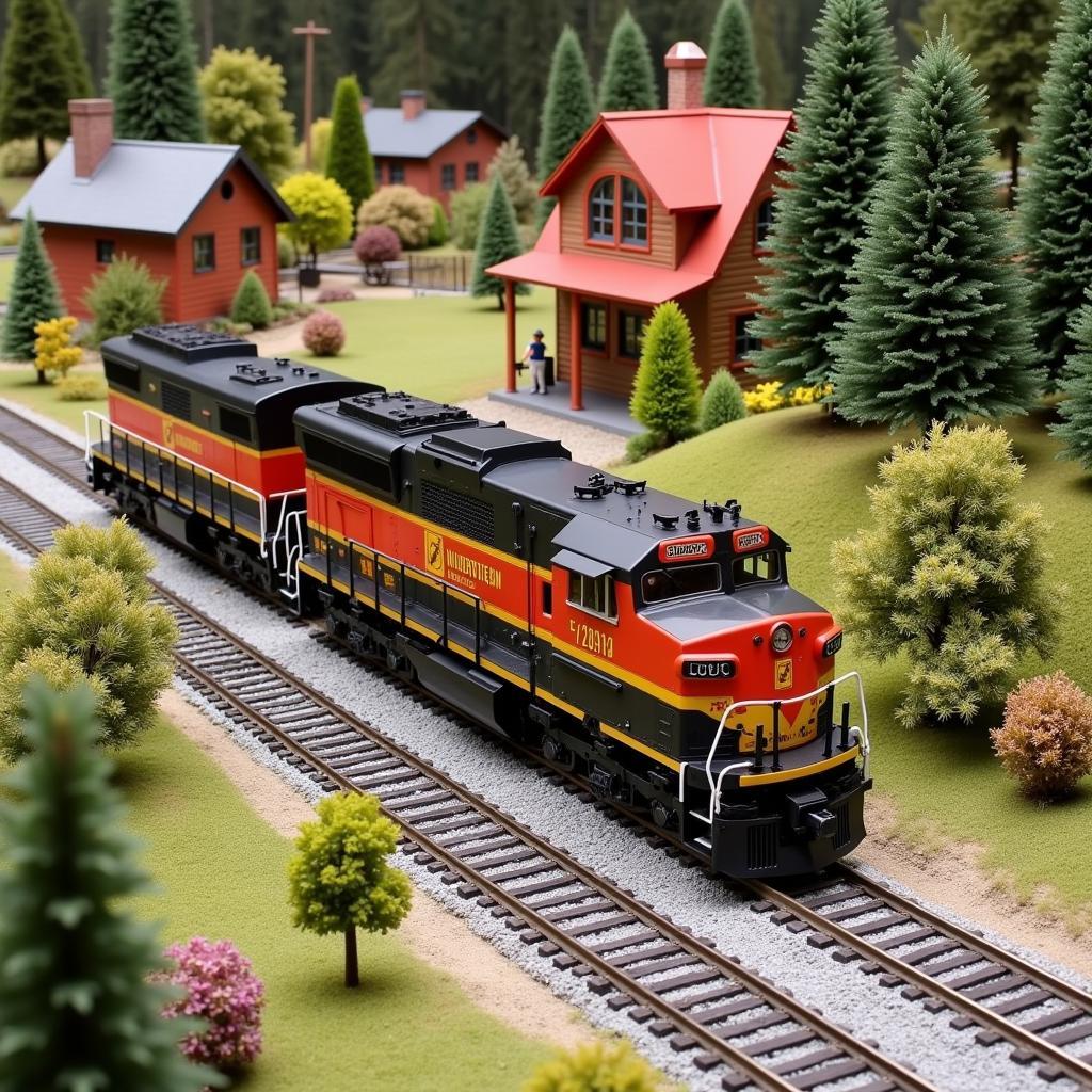 Lionel Great Northern Train Set Layout Example