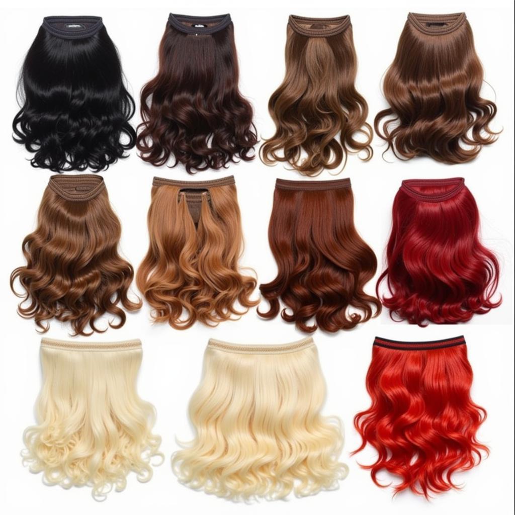 Lựa chọn màu sắc Russian Weave Hair Extensions