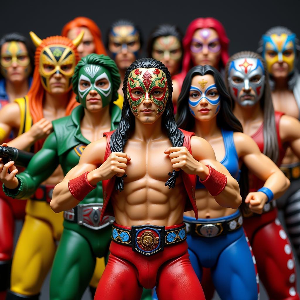 Hình ảnh các nhân vật đấu vật Lucha Libre