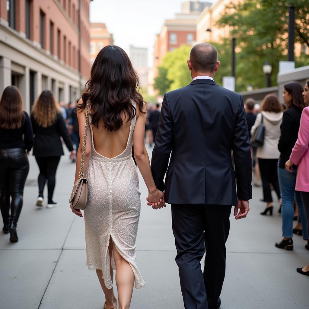 Maxine and Douglas Walking Together