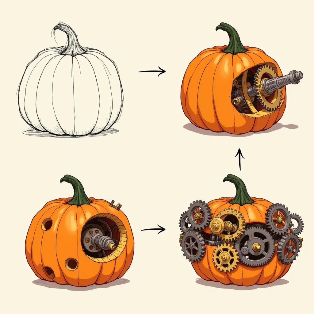 Mechanical Pumpkin Design Process