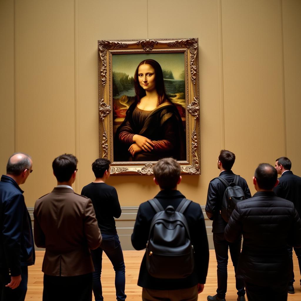 Mona Lisa tại bảo tàng Louvre