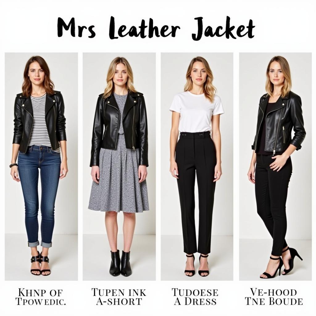 Mrs Leather Jacket Outfits