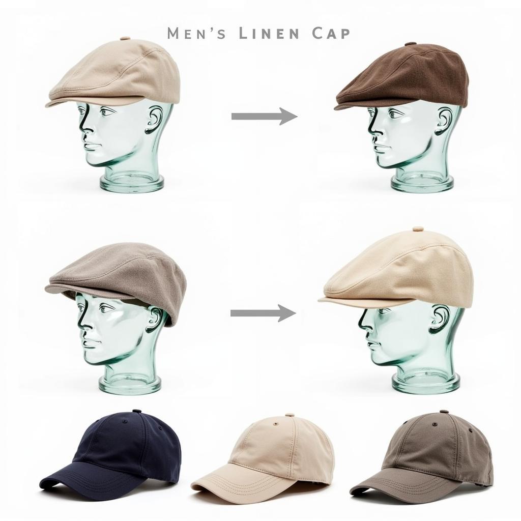 High-quality men's linen hats