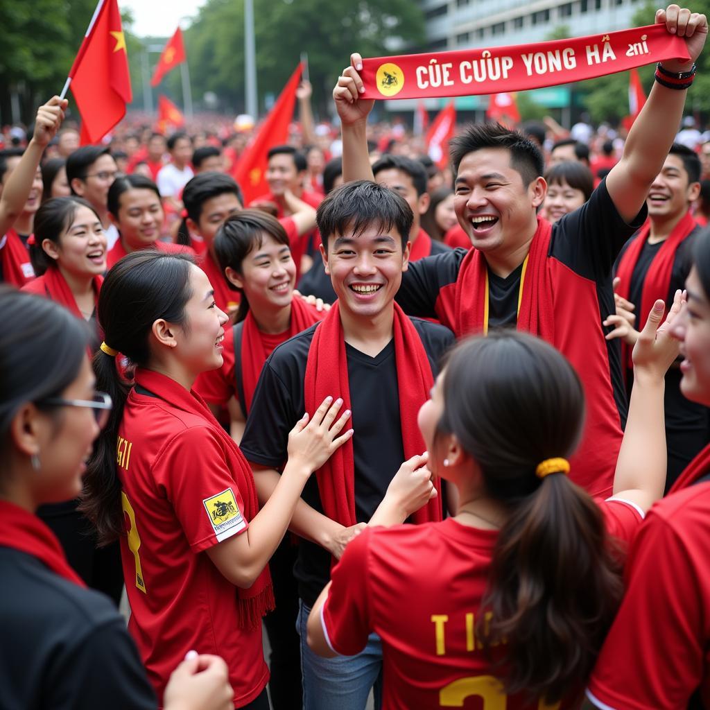 Đội Bóng Đá fans gathering on January 6