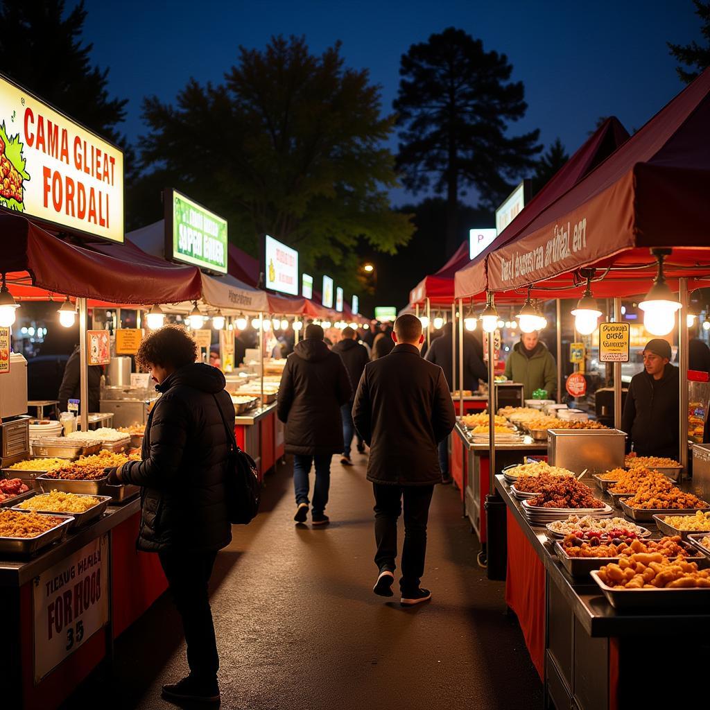 Peterborough Night Market Food Stalls