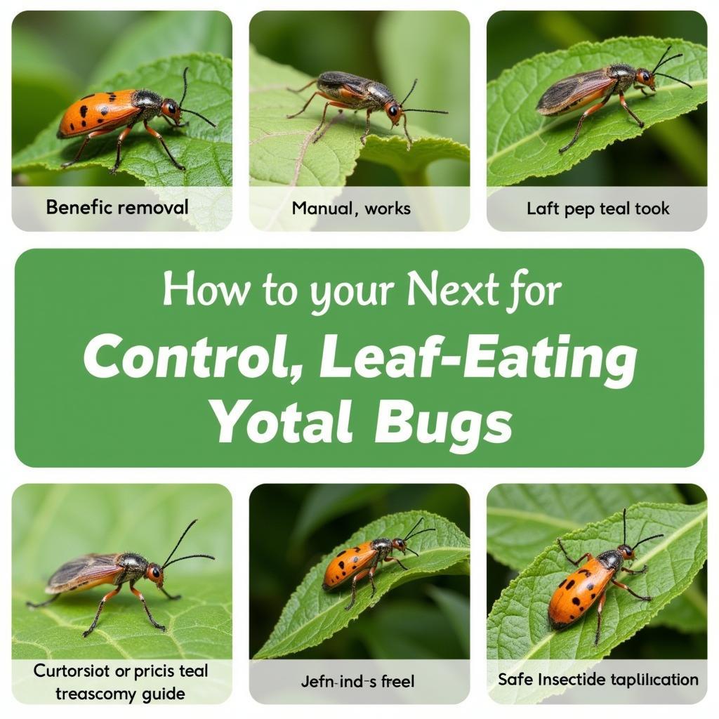 Different methods of controlling leaf-eating bugs