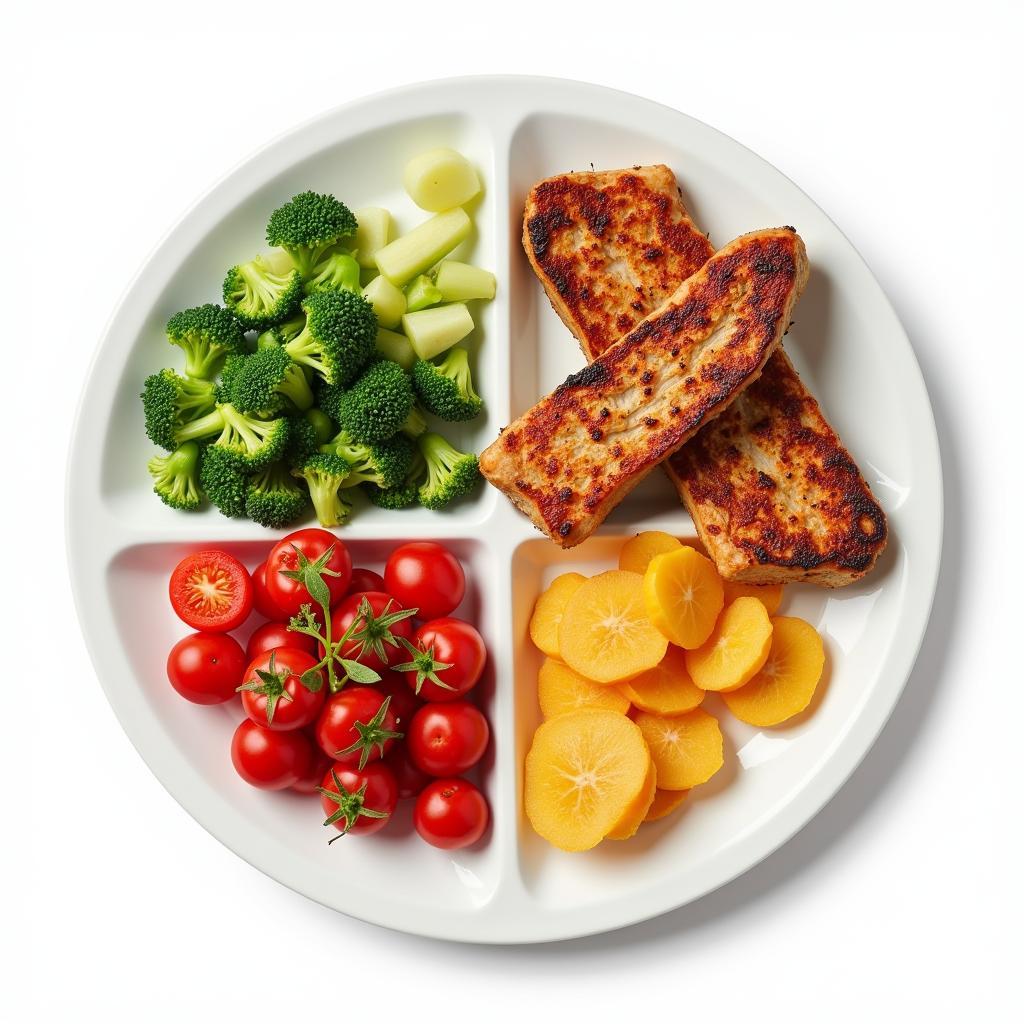 Protein và chế độ ăn uống lành mạnh: Đĩa thức ăn cân bằng