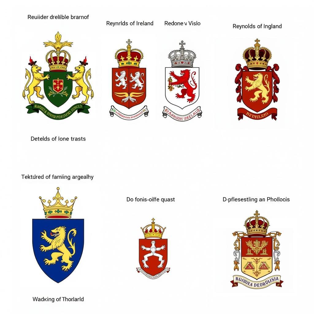 Variations of the Reynolds Family Crest