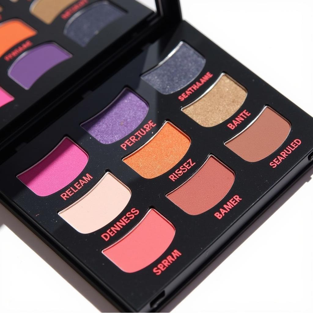 Scream Makeup Palette Shades