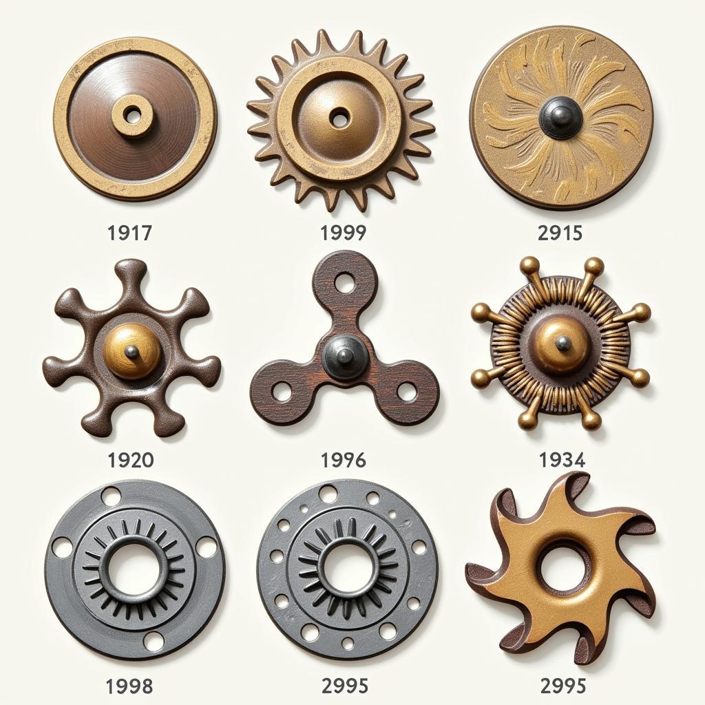 Evolution of Simon Spinners through the years