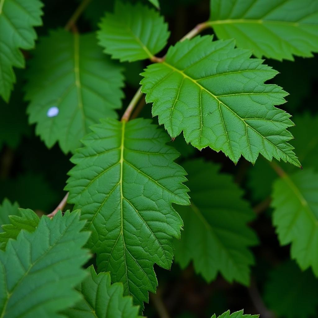 Spaeth Alder Leaves Close-Up