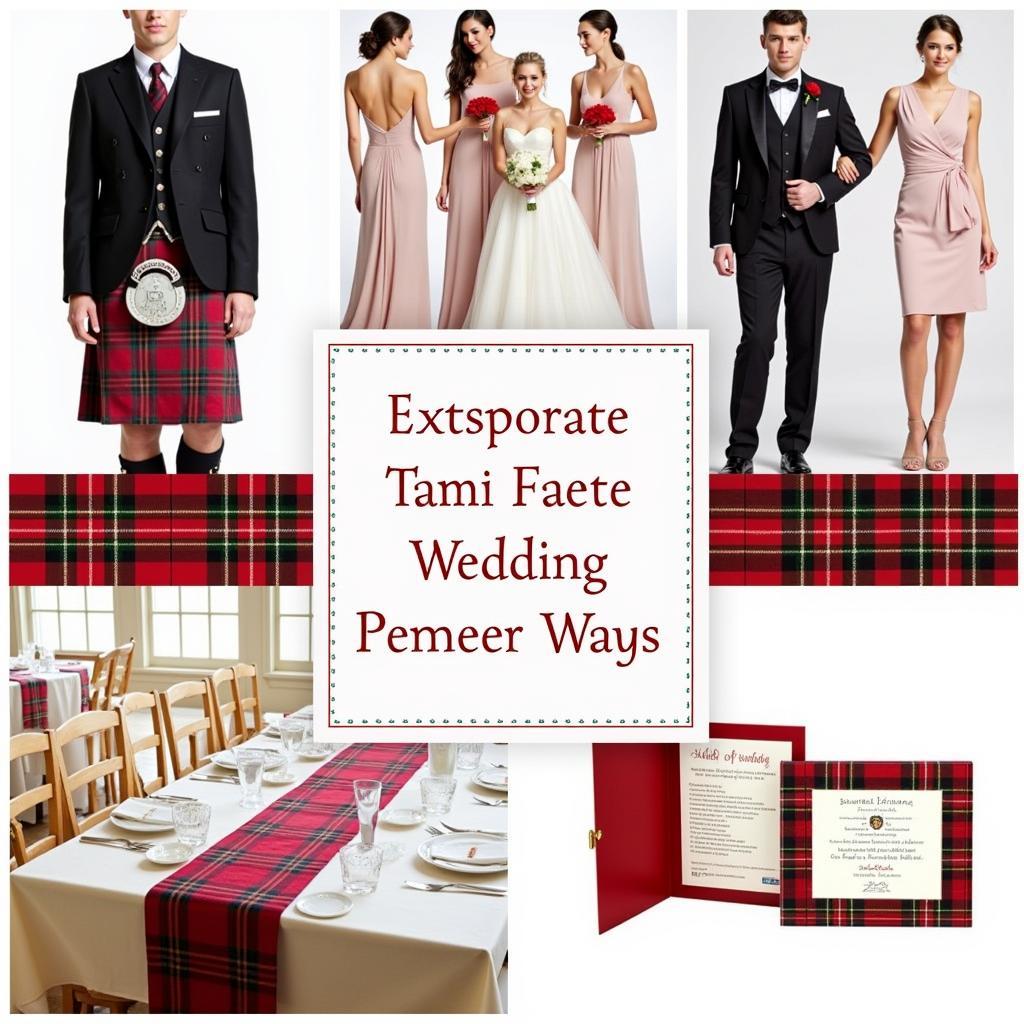 Incorporating Tartan into Your Wedding Details