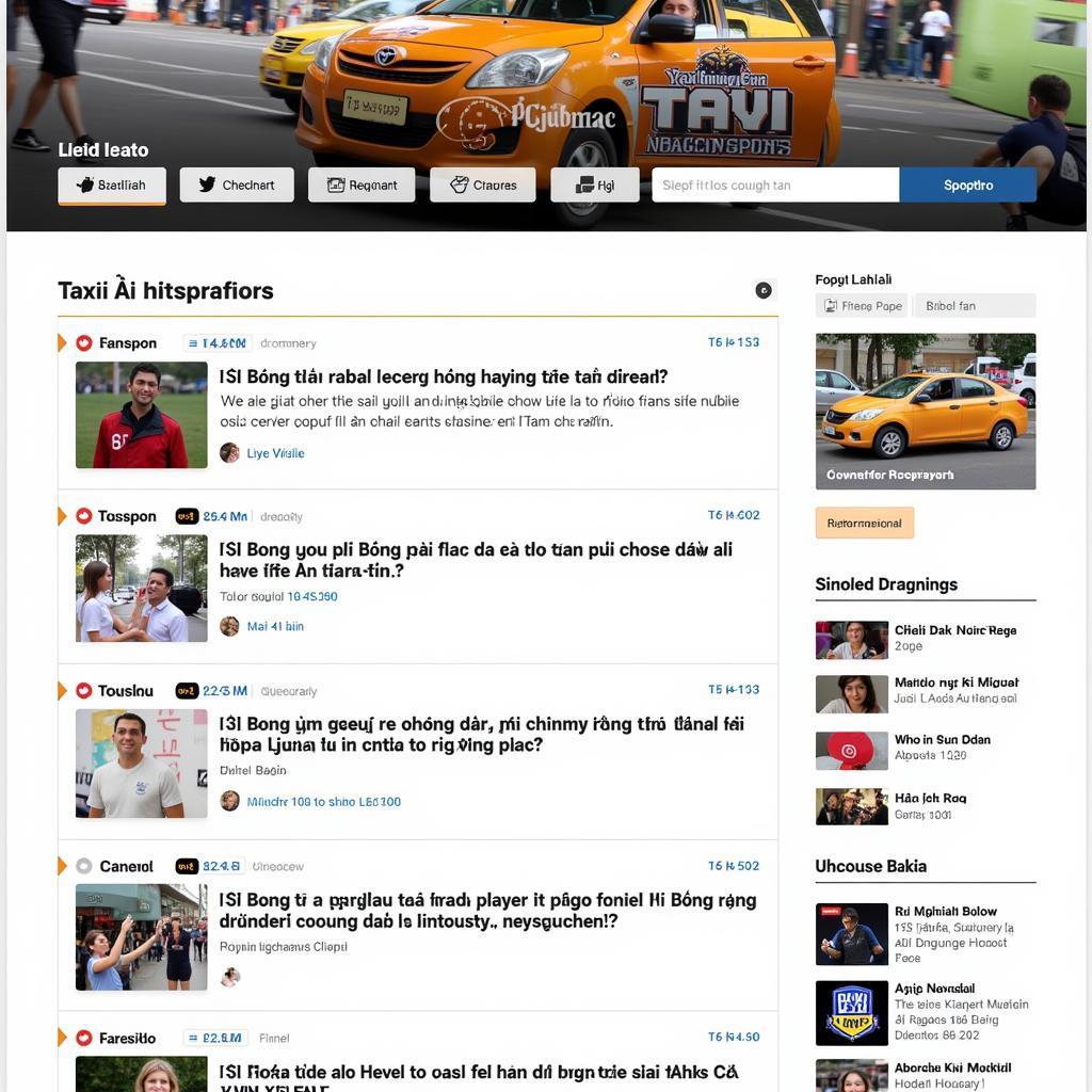 Taxi Newspaper Fan Forum