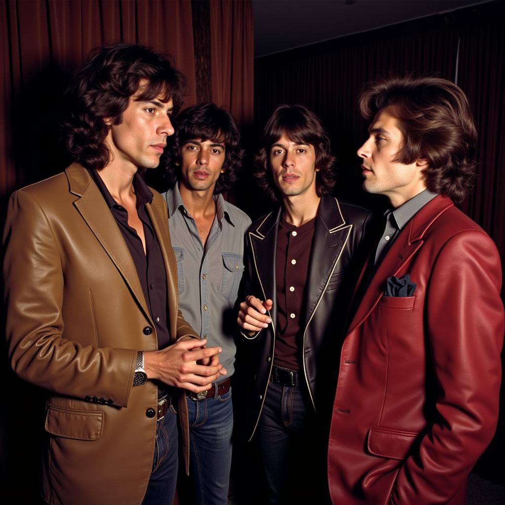 Tony Sanchez with the Rolling Stones