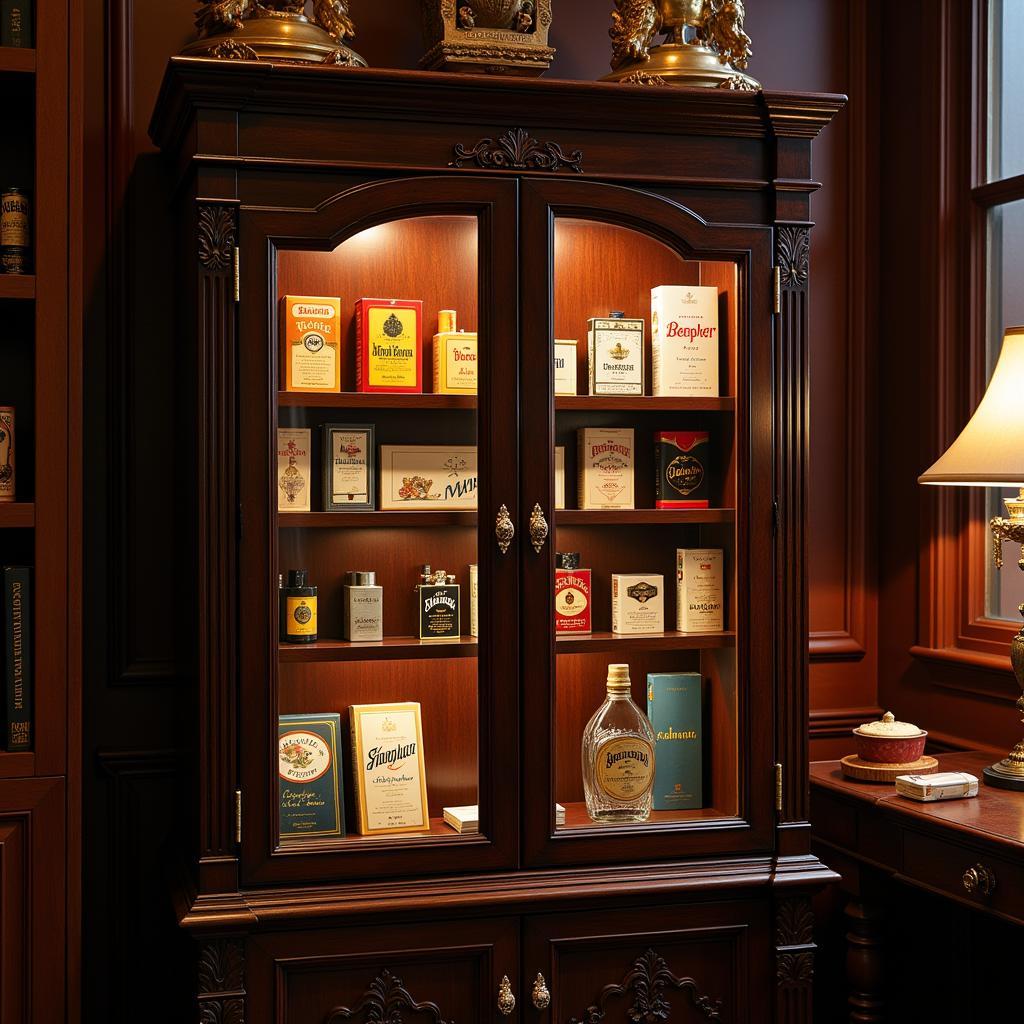 Luxurious Cigarette Display Cabinet