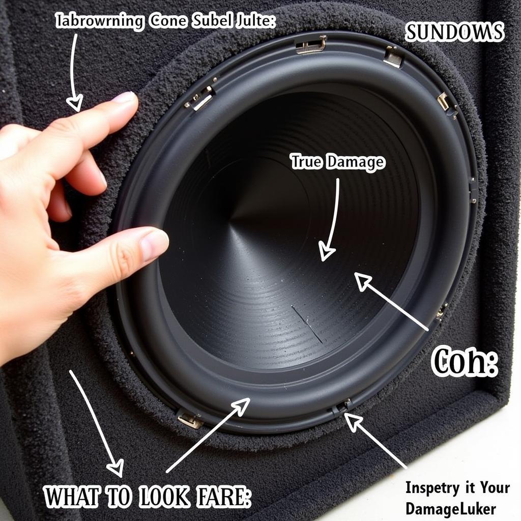 Inspecting a Used Sundown Audio Subwoofer